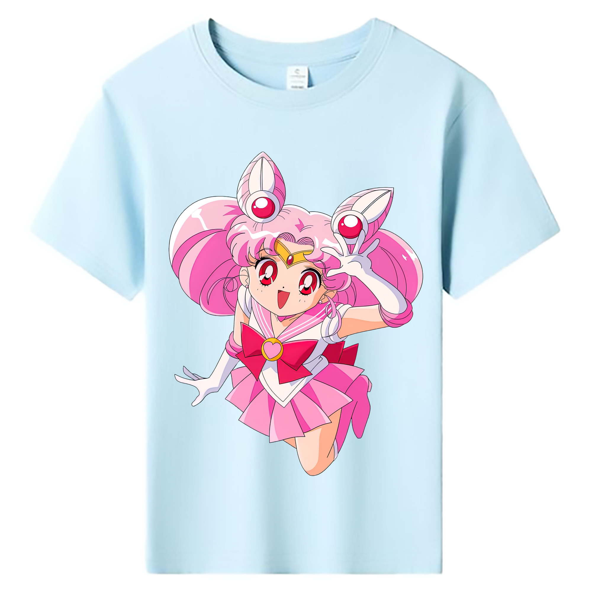 （画像用） 美少女戦士セーラームーン ちびうさ Sailor Moon Chibiusa Tsukino Usagi Small Lady Serenity 綿100％キッズTシャツ（フロントプリント）